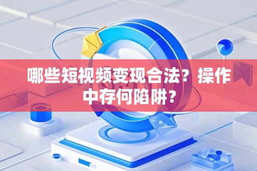 哪些短视频变现合法？操作中存何陷阱？